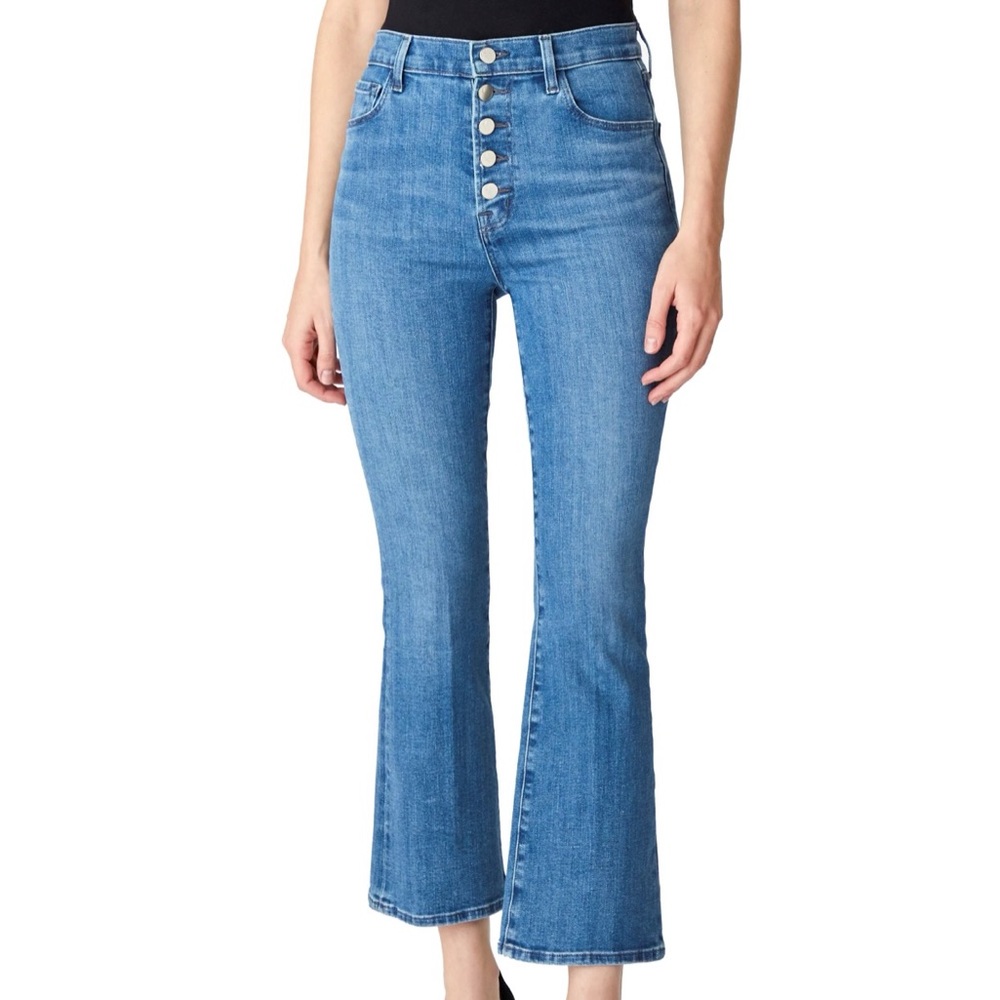 J Brand Lillie High-rise Cropped flare Jean